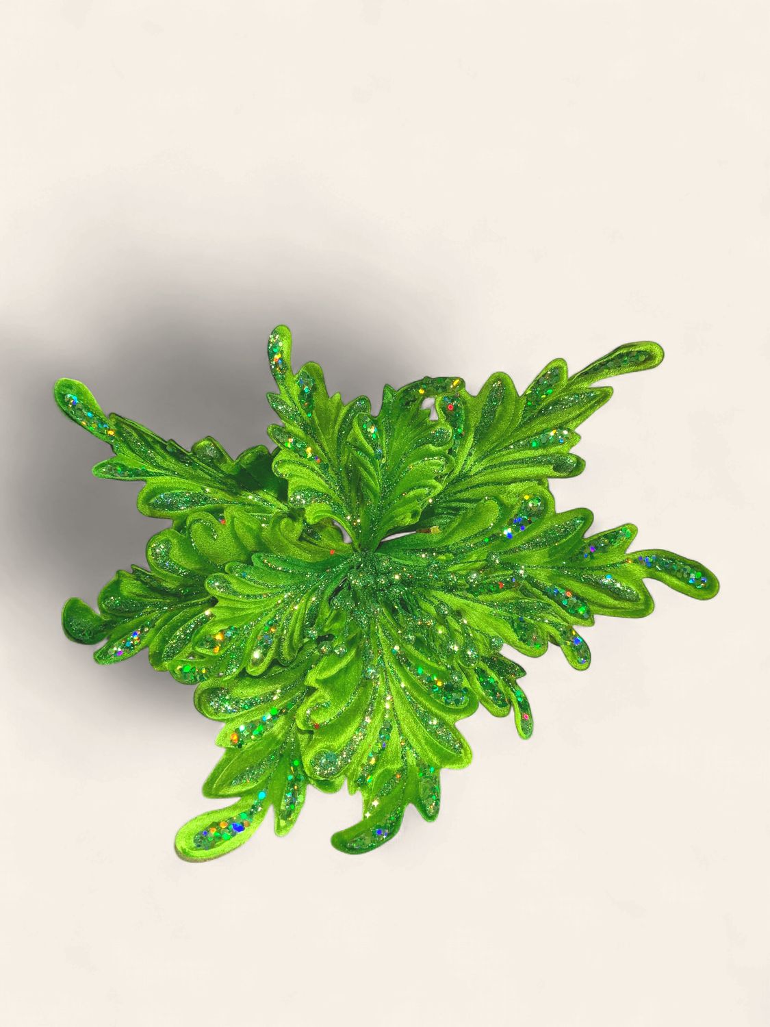 Spray, Lime Poinsettia 15" jagged