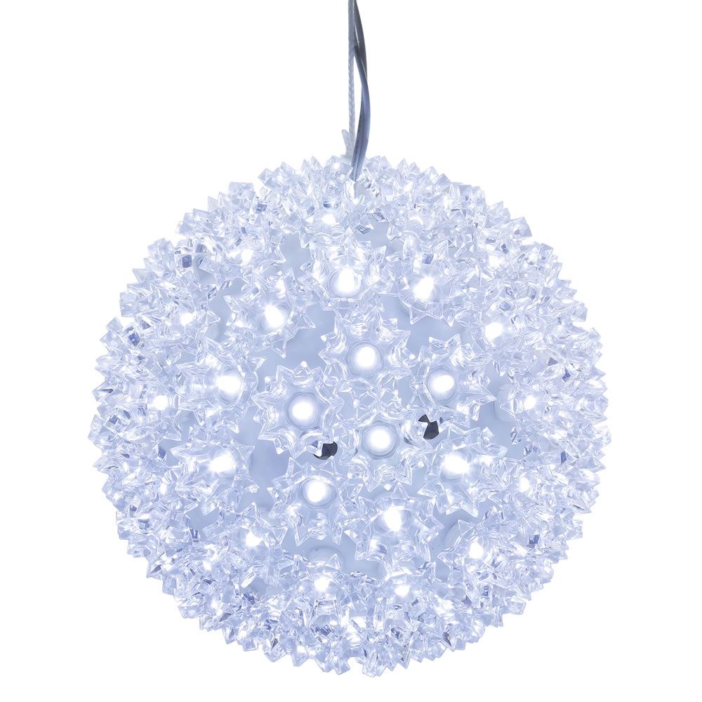 SPHERE, LED WHITE STARLIGHT 6"