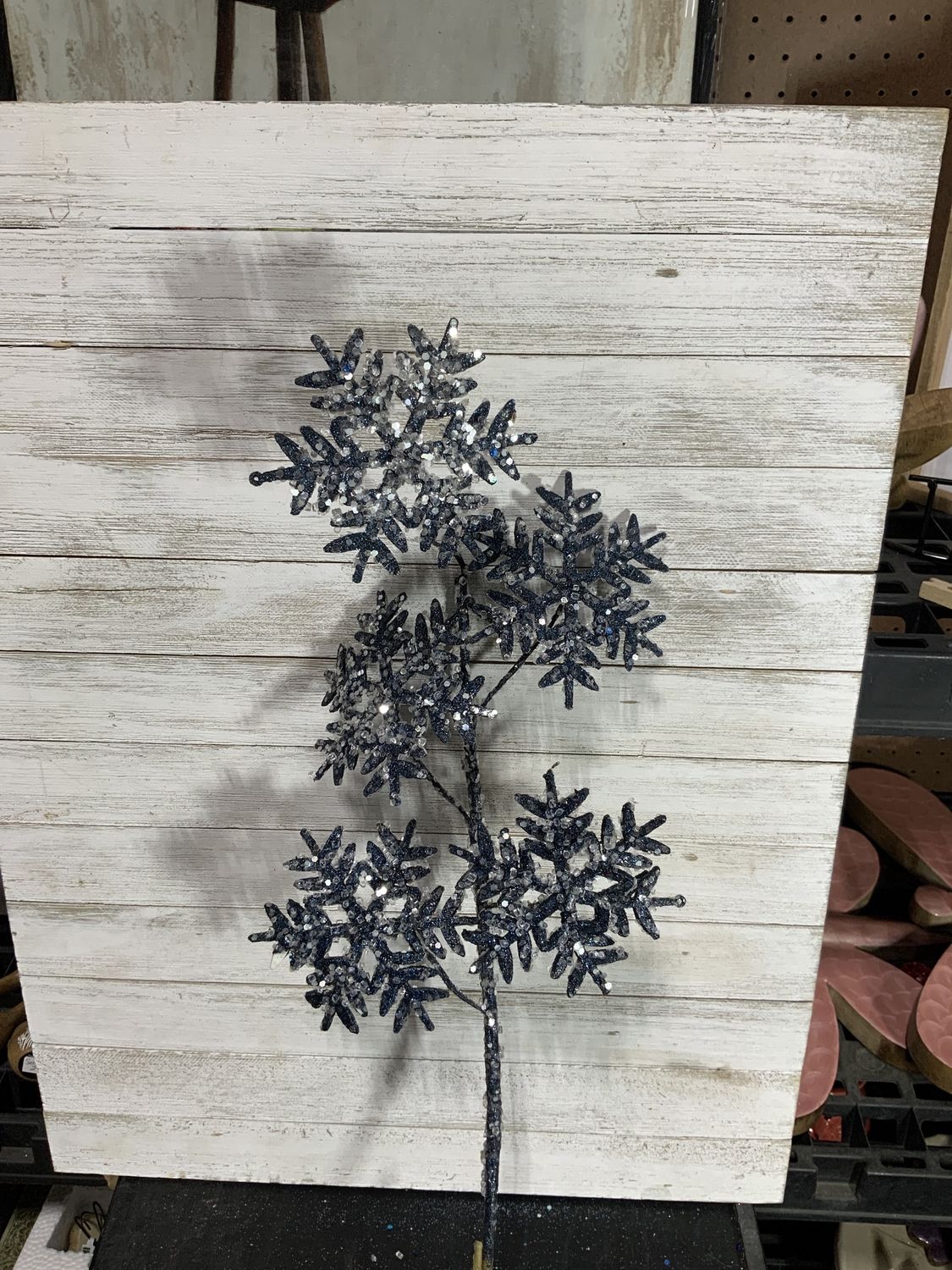 Spray, Iced Snowflake midngt blue