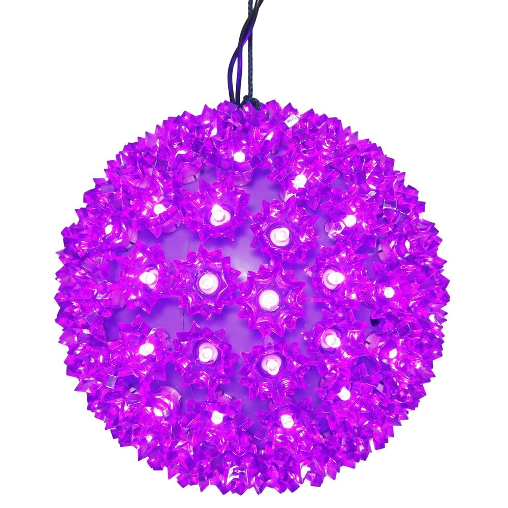 SPHERE, LED PURPLE STARLIGHT 6" PURPLE