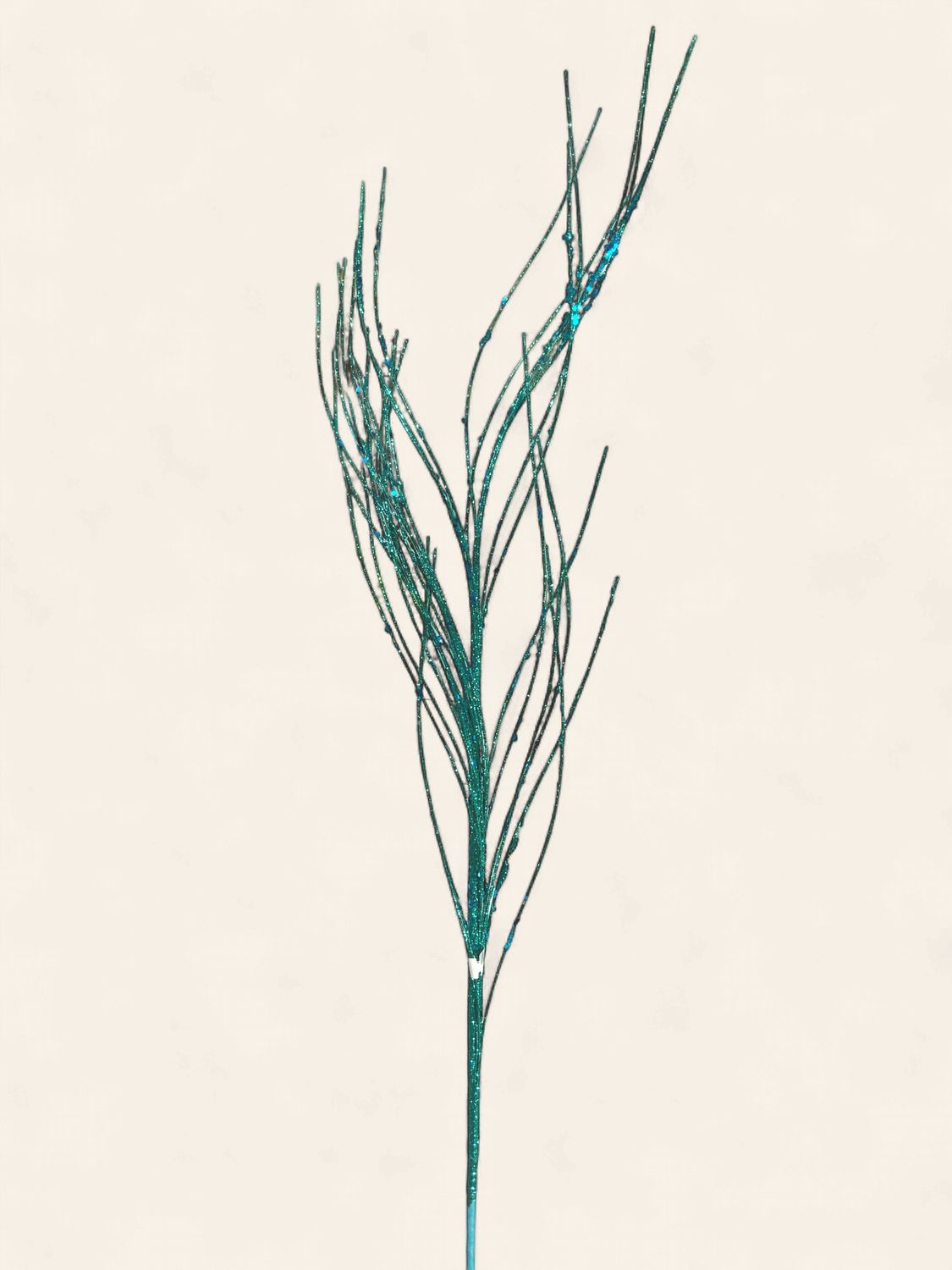 Spray, Wavy Twig Glitter 37" Teal
