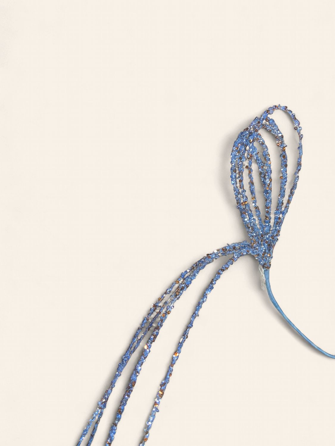 Spray, Sequin Loop 36" blue/tau