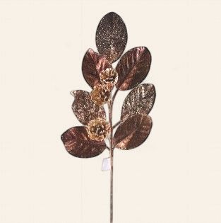 SPRAY, LEAF CONE 28"CHOCO PLAT