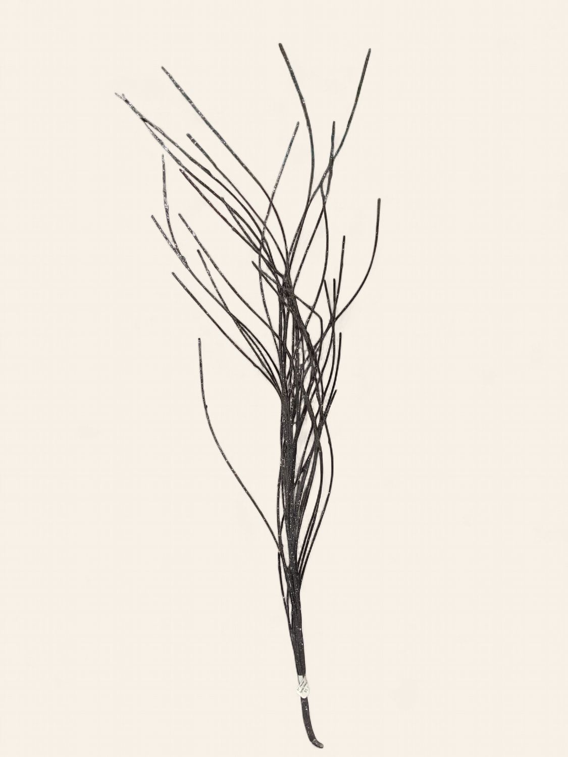 Spray, Wavy Twig Glitter 37" Pewter