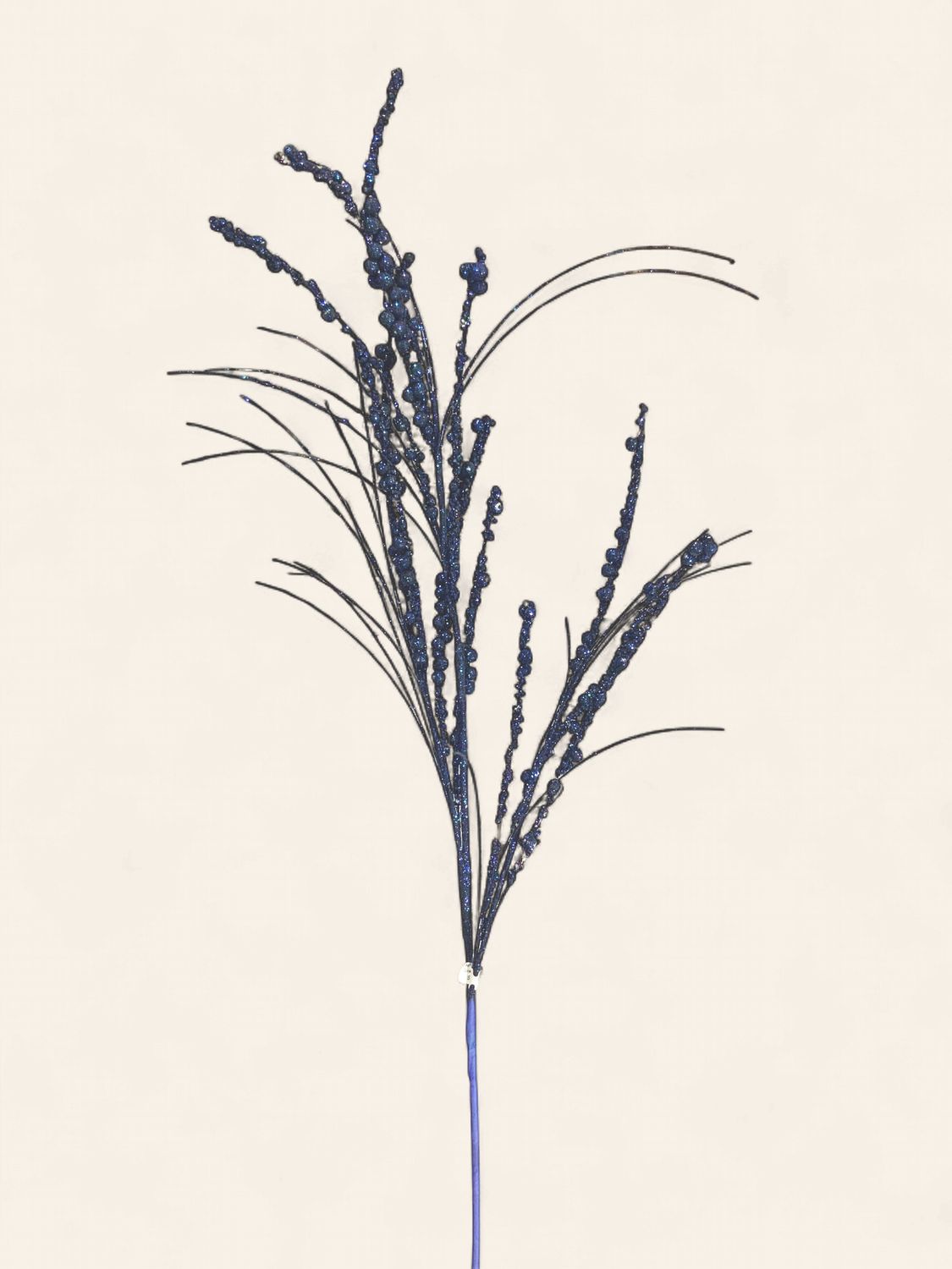 Spray, Mdnt Bl Berry Twig 36" glttr