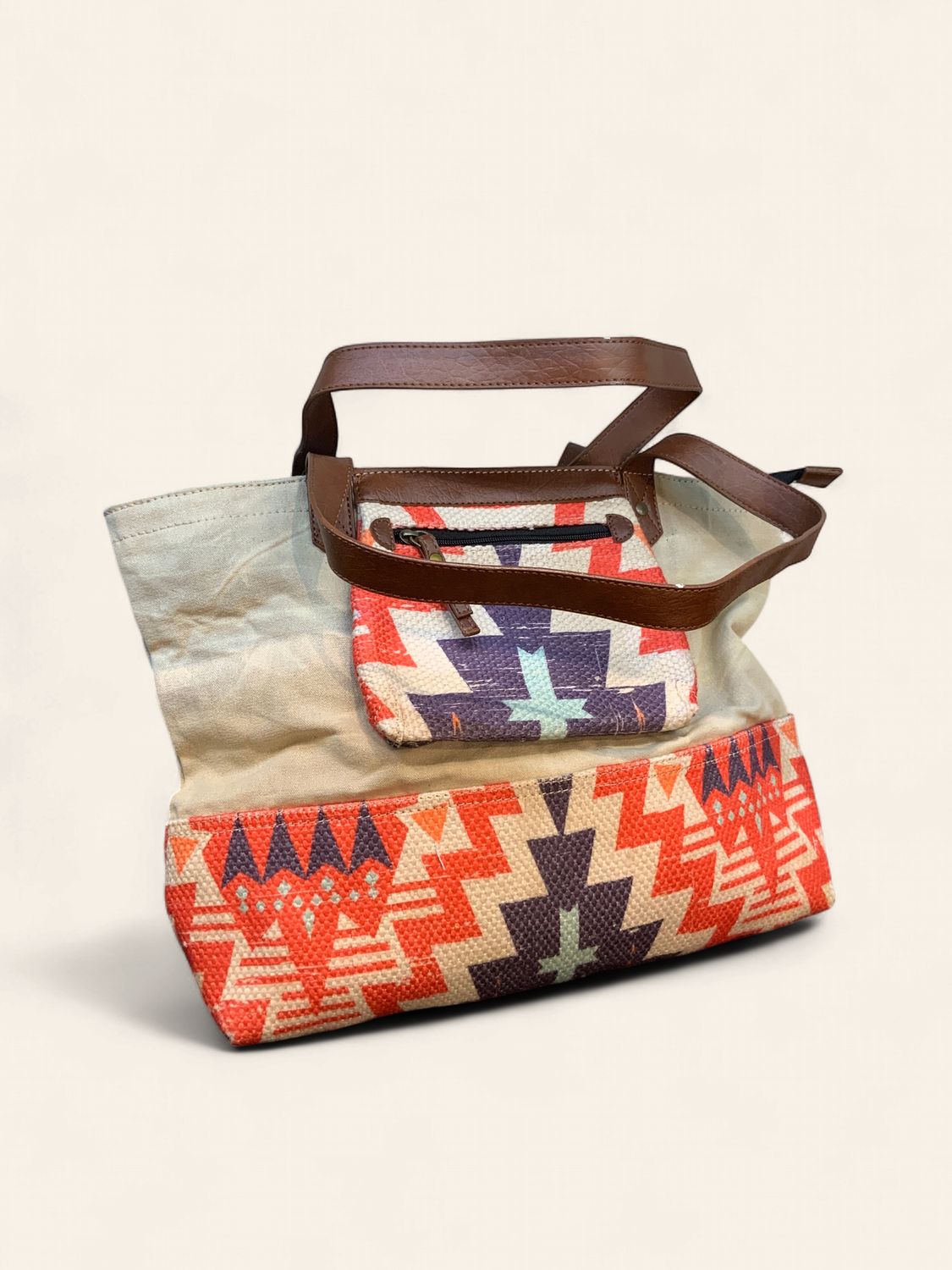 Tote, Peyton Canvas orange/blue