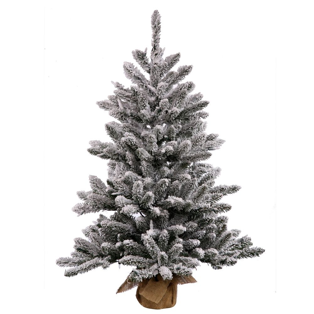 Tree, Flocked Pine 3' burlap base