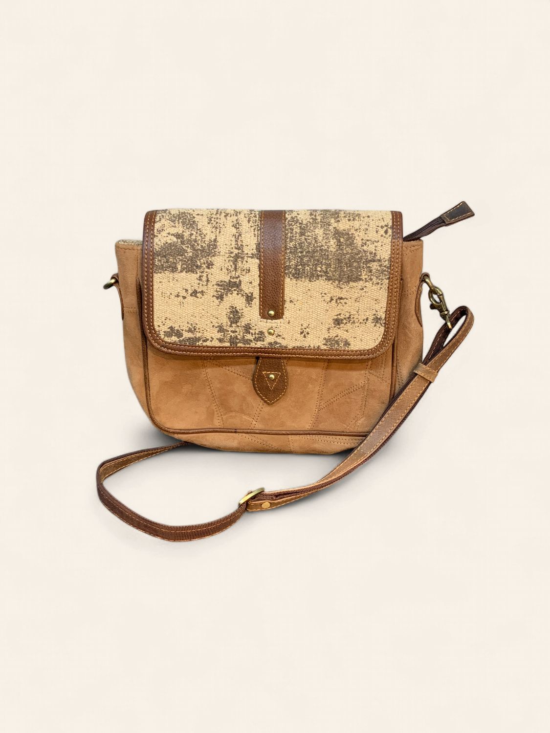 Crossbody, Ranch Sling Brn w/canvas