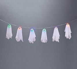 Garland, Lighted Ghost B/O Timer