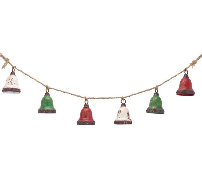 Garland, Jingle Bell rustic bells