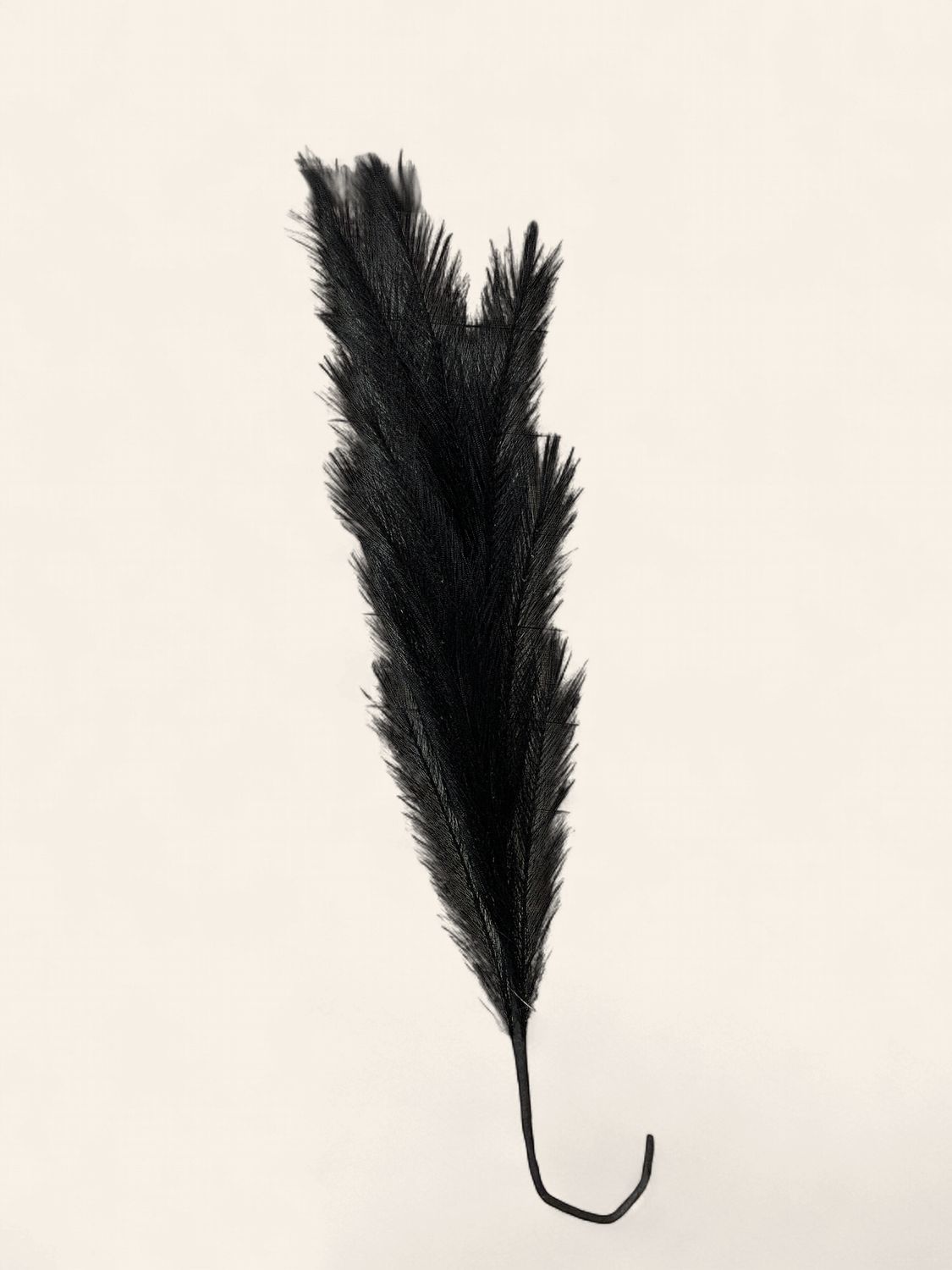 Grass Branch, 30" Black feathery