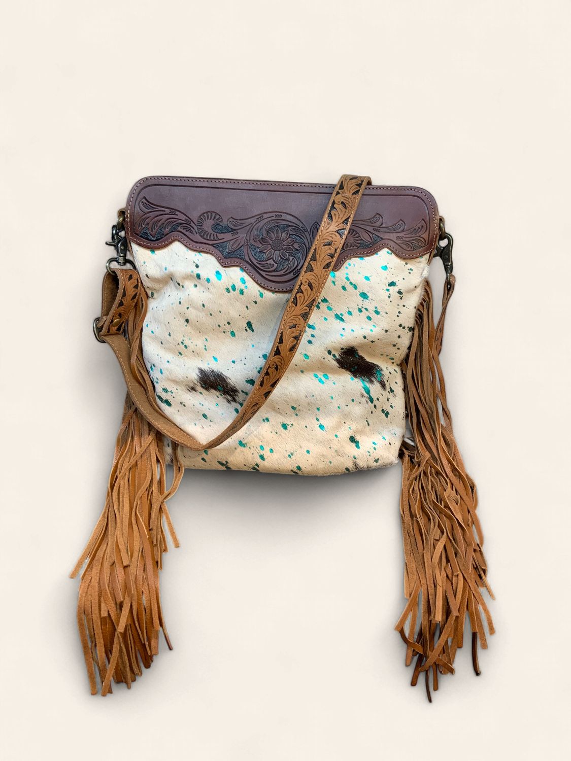 Hand Tooled Bag, Blue Moon