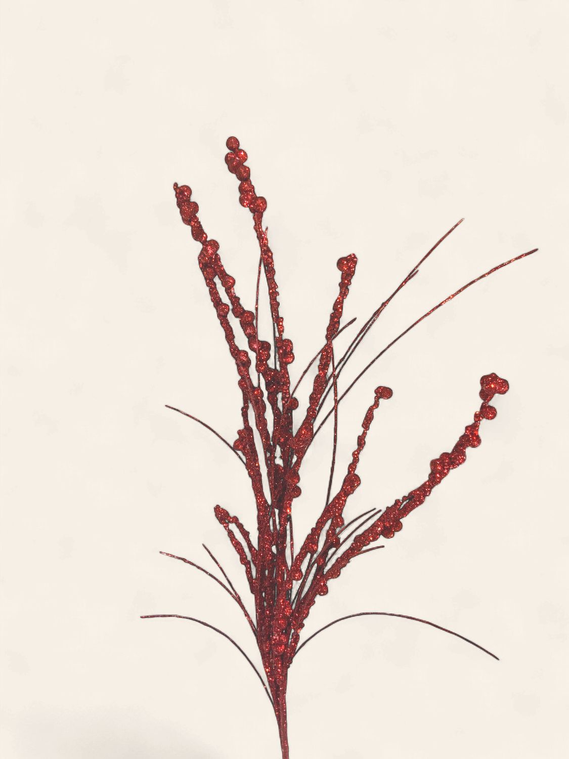 Spray, Twig Burg Berry Gltr 36" Burgnd