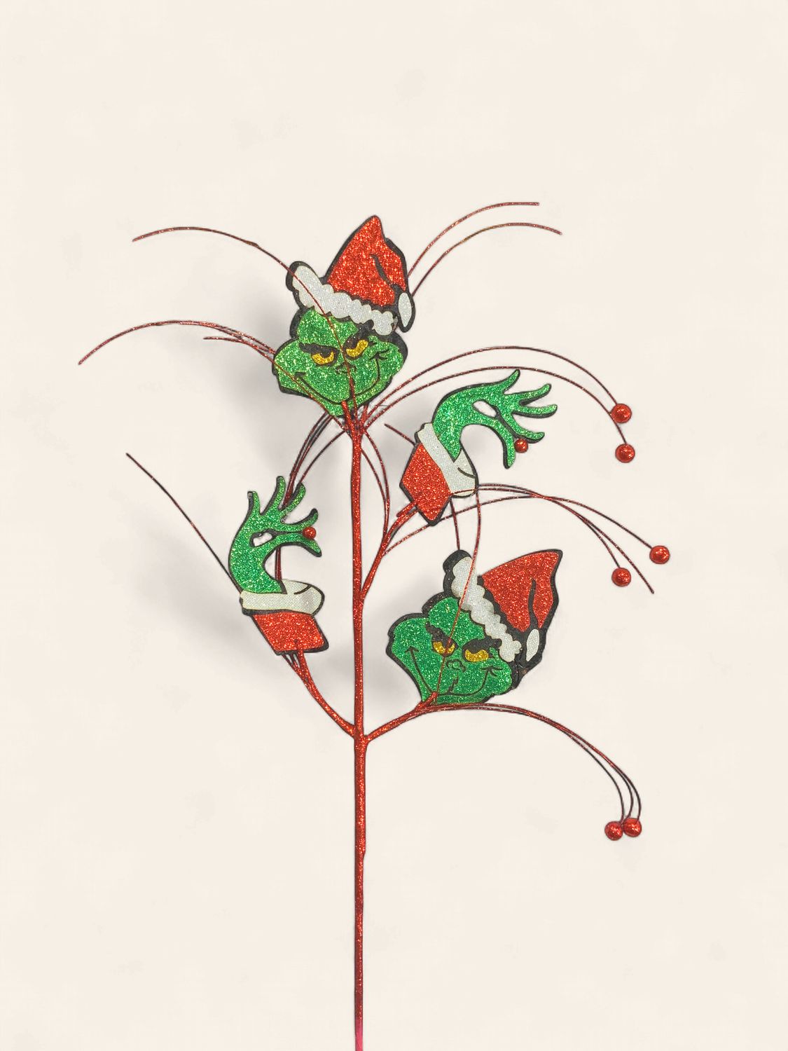 Spray, Grinch 30" Glitter Red/Green/White