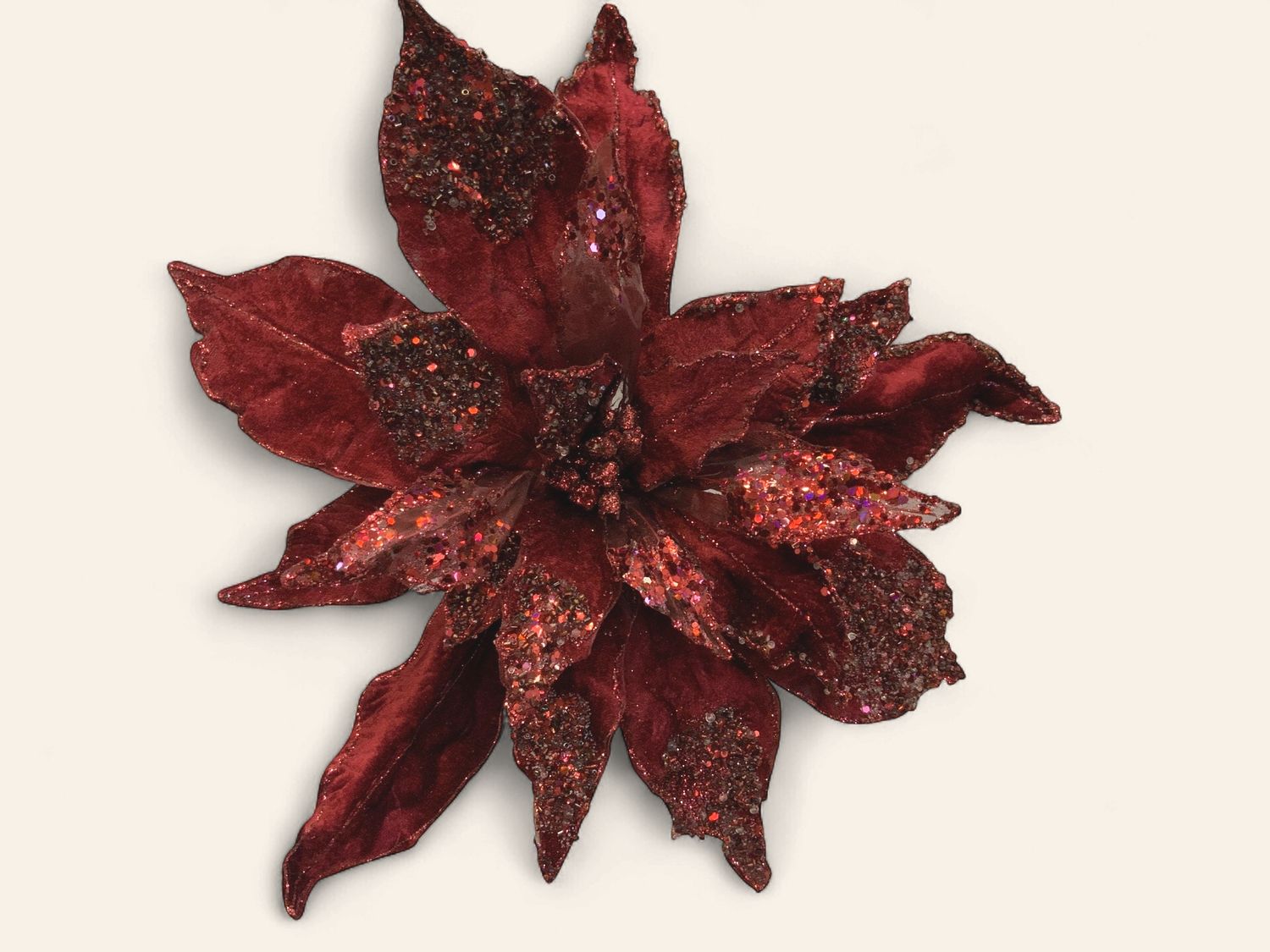 spray, poinsettia lux burgundy