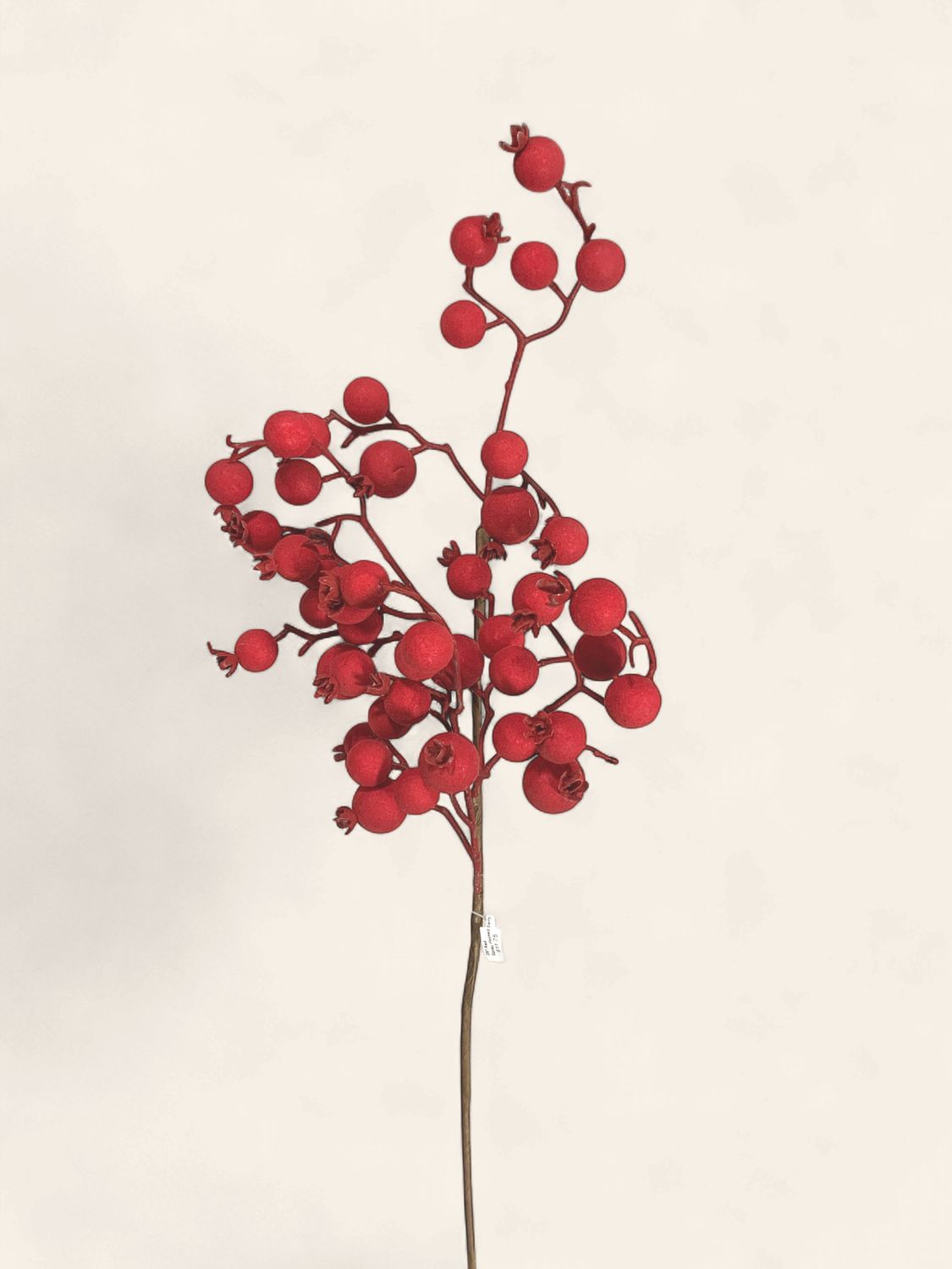 Spray, Flocked Berry 29" Red