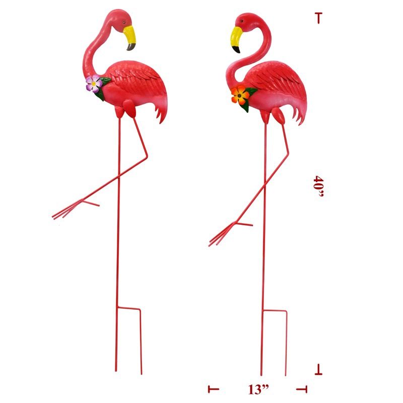 Garden Stake, Solar Flamingo