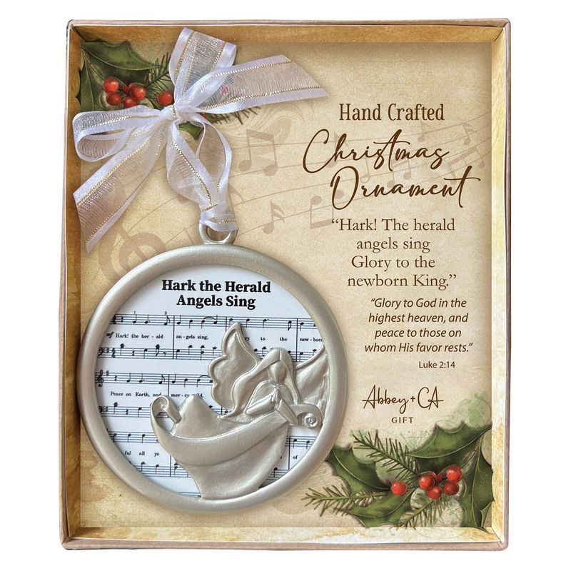 Ornament, Hark the Herold Angels Sing Sheet Music Boxed