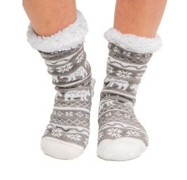 Plush Sock, Nordic Bear