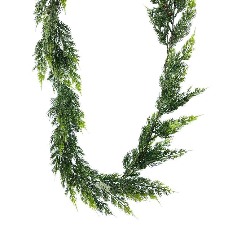 Garland, Eyelash Juniper 6' Platinum
