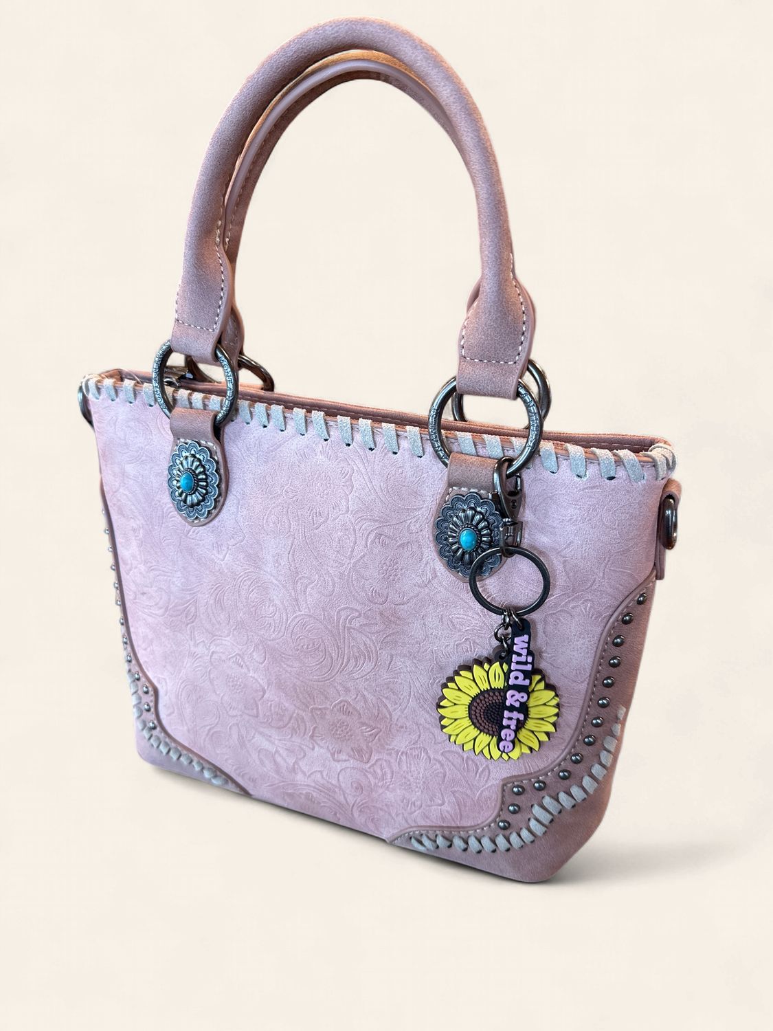 Bag, Wrangler Tooled/Braided w/Medal Medallion Asst Colors