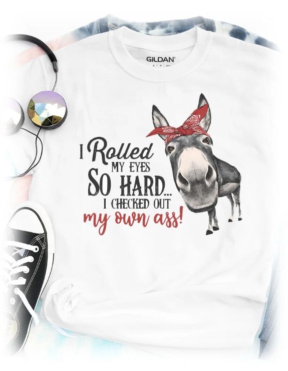 T-Shirt, I Rolled My Eyes White