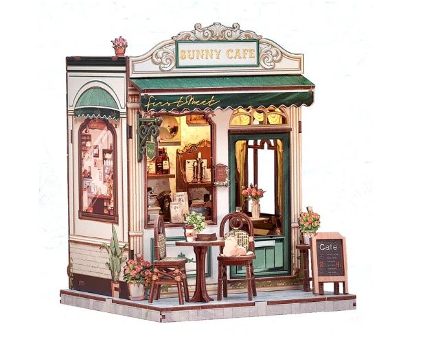DIY Miniature Kit, Sunny Cafe