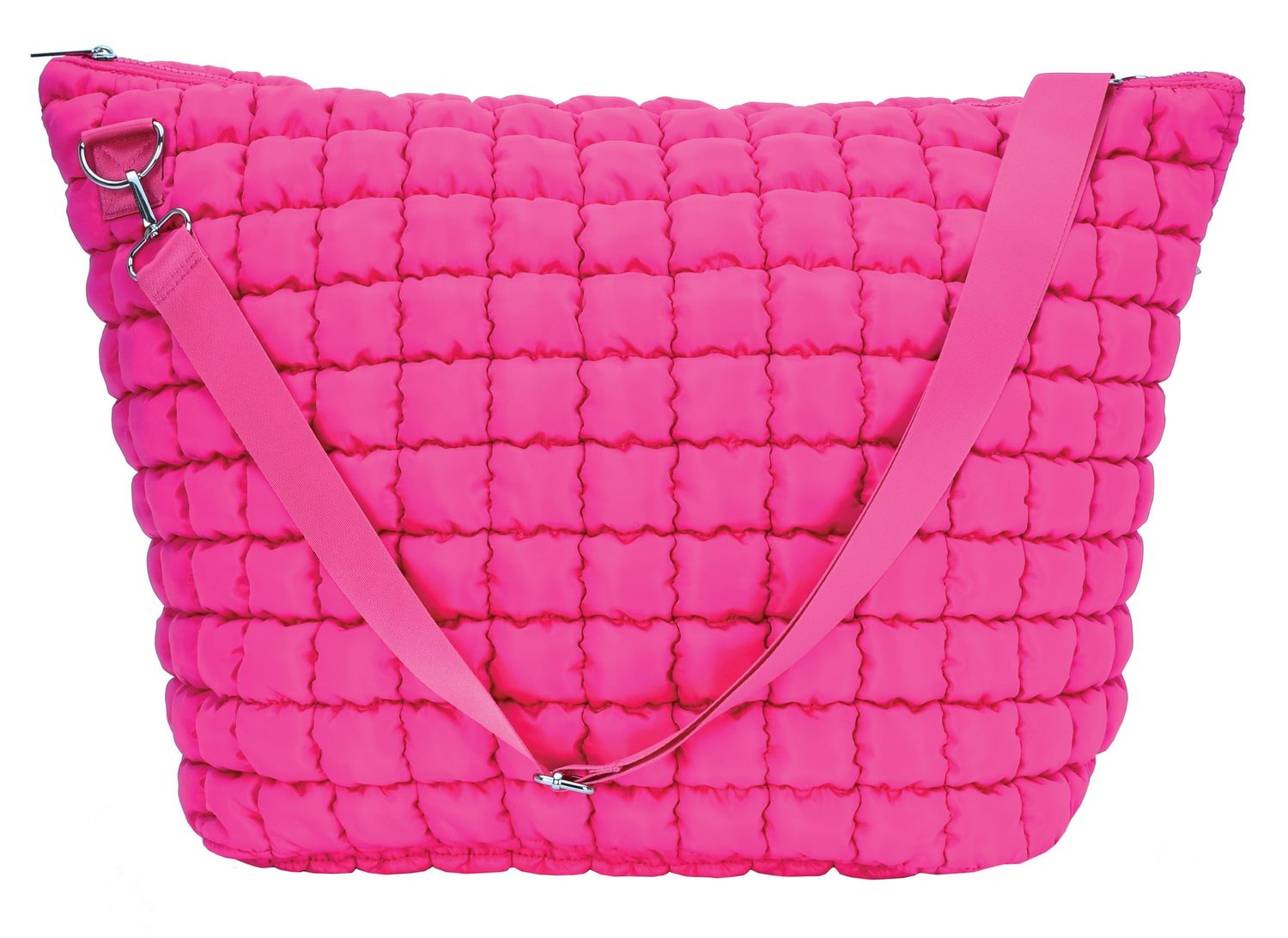 Weekender Bag, Pretty Pink Puffy