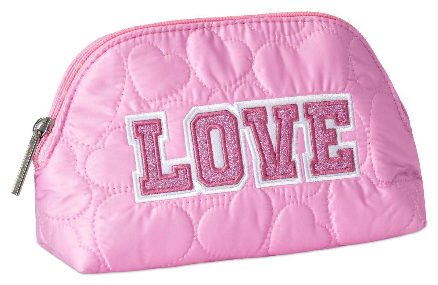 Cosmetic Bag, Love Heart Puffy
