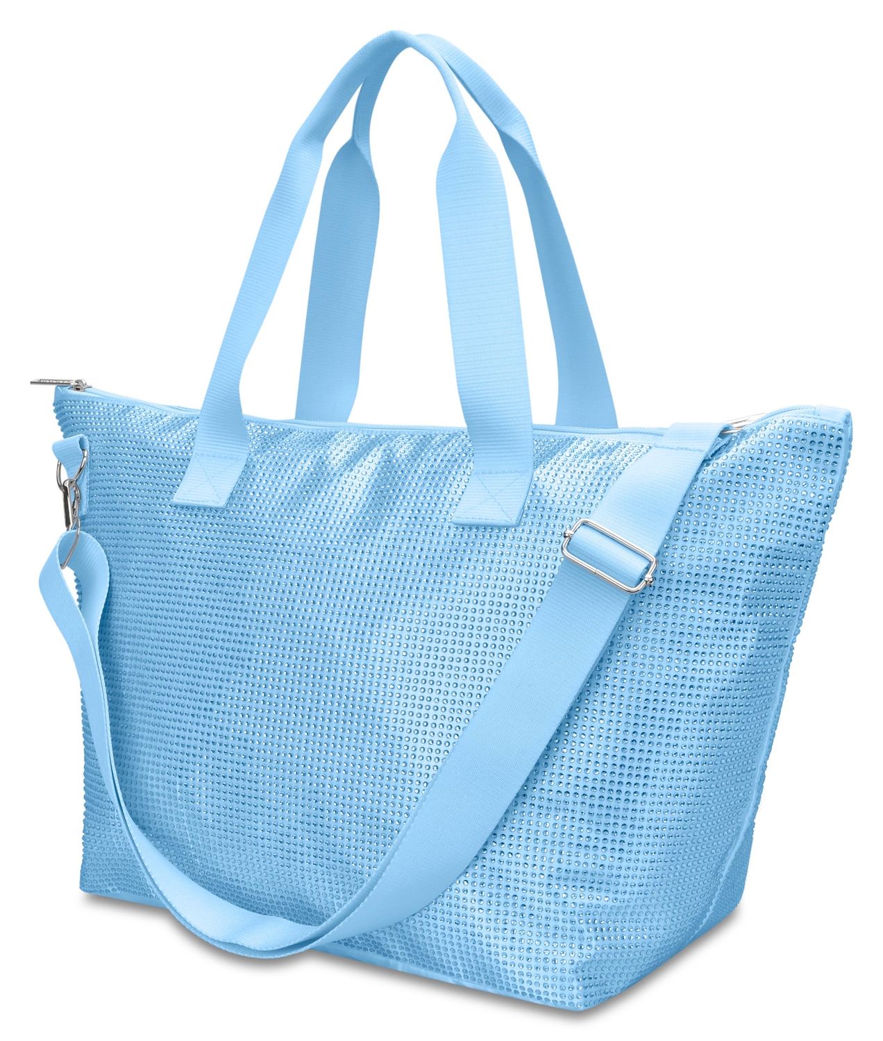 Overnight Bag, Blue Rhinestone