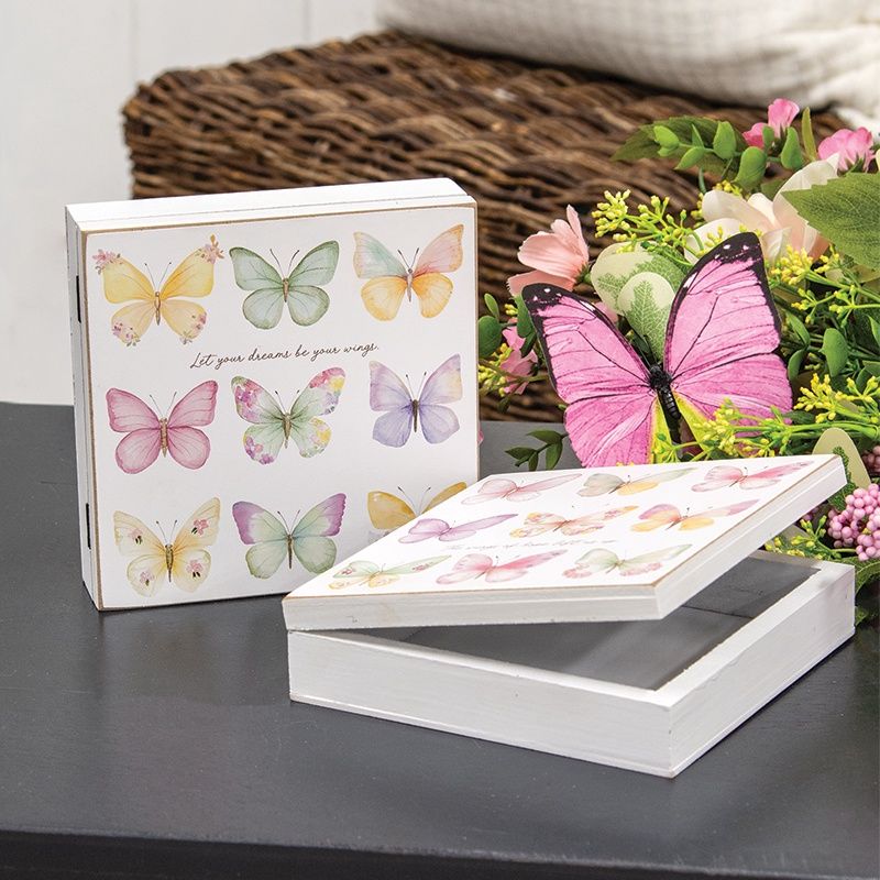 Box, Butterfly Grid Hinged Box