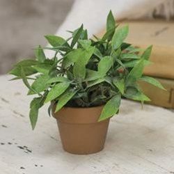 Faux Gatehouse Herb Pot 6"