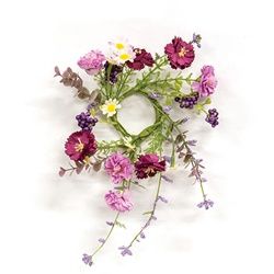 Candle Ring, Blushing Spring Blossoms &amp; Eucalyptus Taper