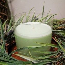 LED Candle, Lt Green 6x6 1 Wick B/O