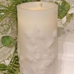 Water Candle, White Lily Fountain 4x8