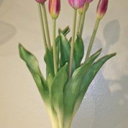 Bundle, 17.5" Purple Tulips