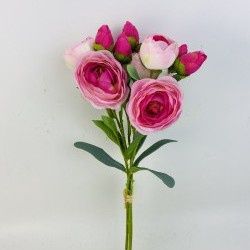 Bundle, 17" Hot Pink Ranunculus
