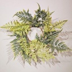 Candle Ring, 4.25" Fern