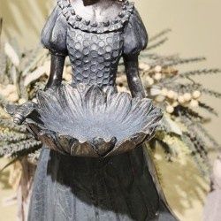 Figurine, Fairy w/Tray 12"x22