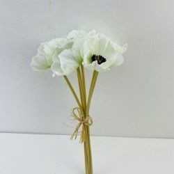 Bundle, 10" Mini Wht/Grn Poppies