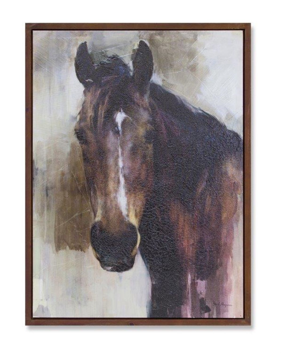 Print, Horse on Canvas 24"x32"