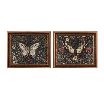 Print, Framed Butterfly 2 Asst 20x24"