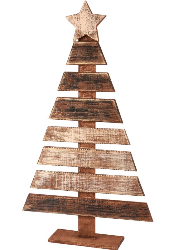 Tabletop, Wood Slat Xmas Tree 20"