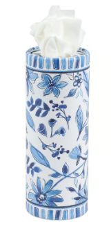 Car Tissue Box, Blue Florals 50ct