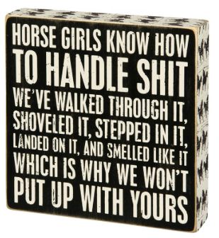 Box Sign, Horse Girls