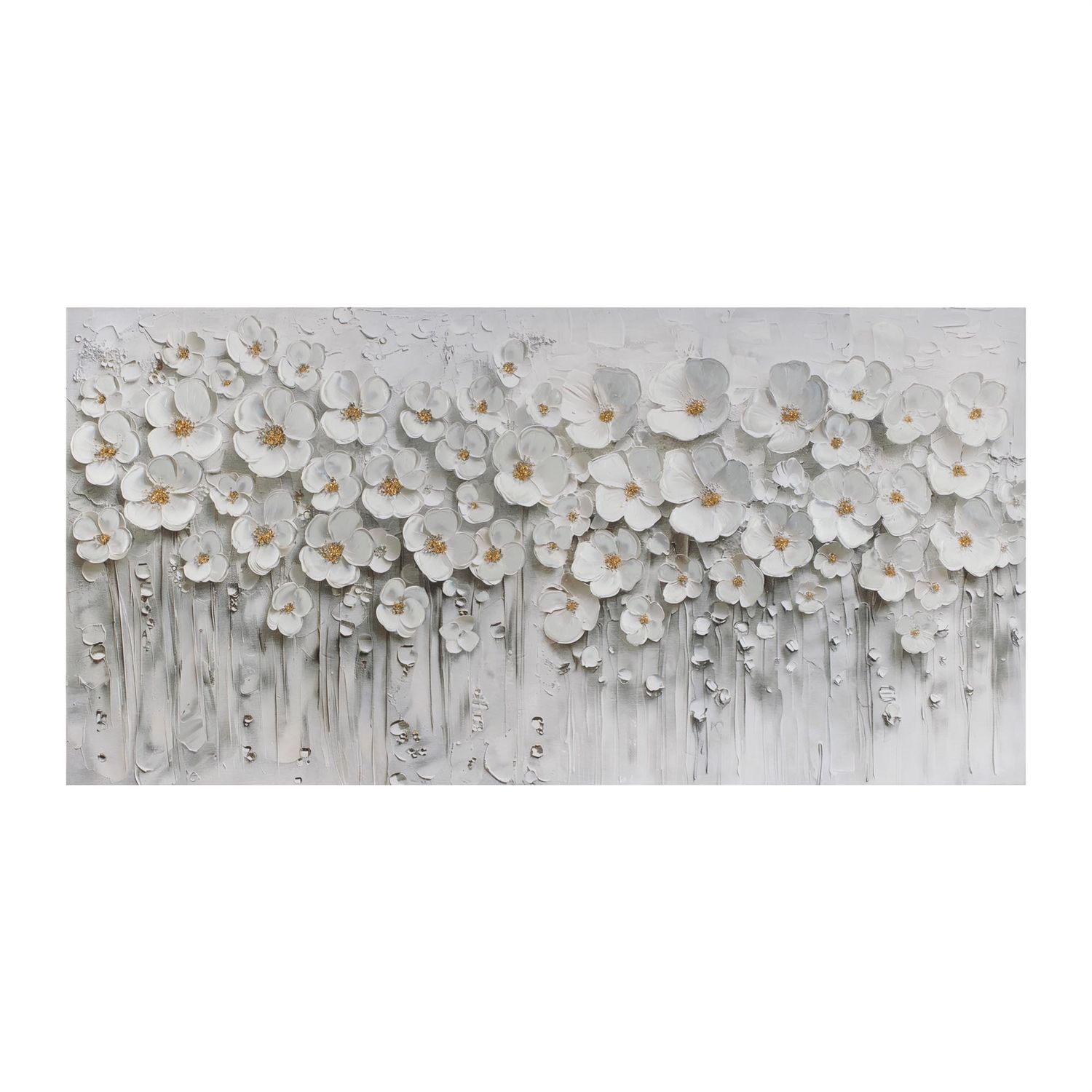 Print, Textured Dogwood on Canvas 47"x24"
