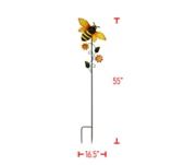 Garden Stake, Metal Bumble Bee 55"