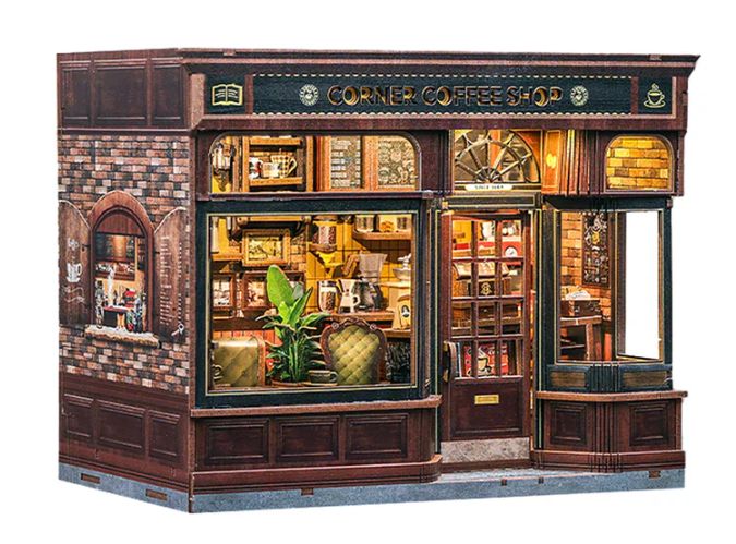 DIY Miniature, Corner Coffee Shop