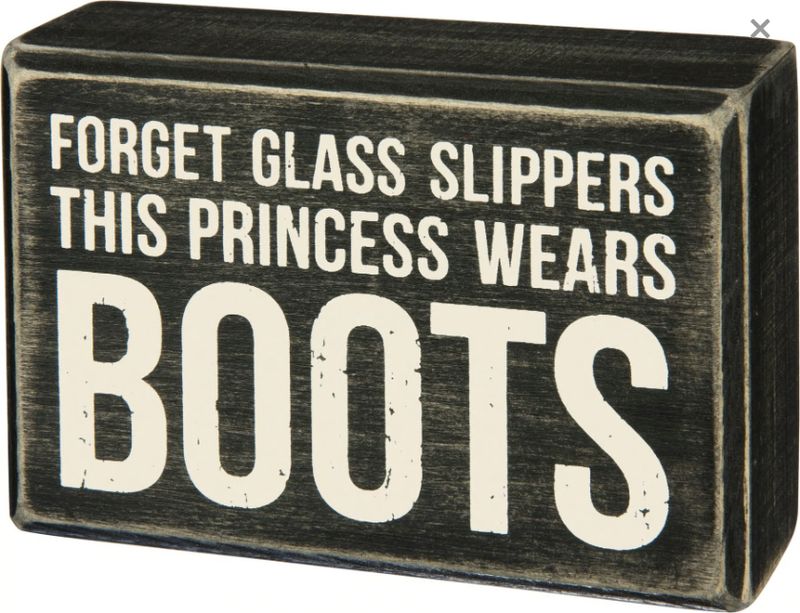 Box Sign, Princess Boots