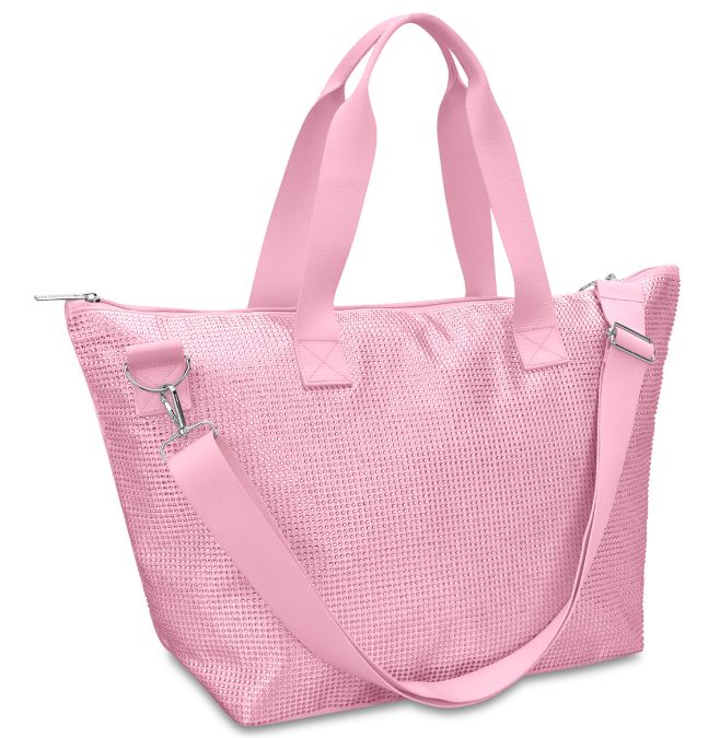 Overnight Bag, Pink Rhinestone